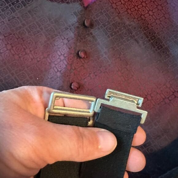 Phillip Stewart tux vest ombré. Maroon- geometric shapes - - Picture 2 of 4